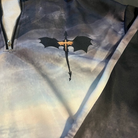 Onyx Storm Black and Gray Quarter-Zip Sweatshirt - Picture 2 of 9